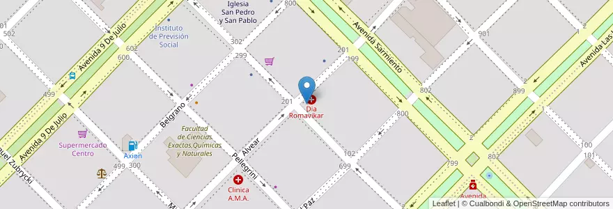 Mapa de ubicacion de Romavikar en Arjantin, Misiones, Departamento Apóstoles, Municipio De Apóstoles, Apóstoles.