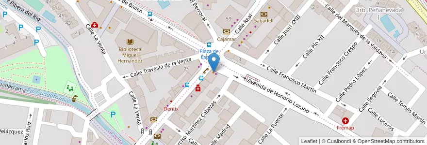 Mapa de ubicacion de Romeo'S en Испания, Мадрид, Мадрид, Cuenca Del Guadarrama, Collado Villalba.