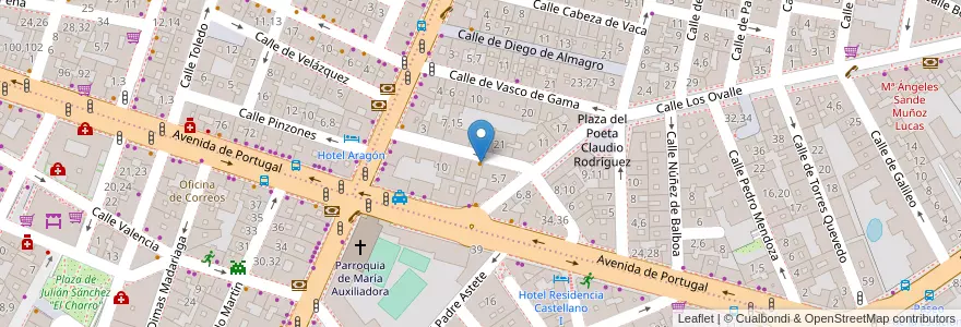 Mapa de ubicacion de Romerito II en Spagna, Castilla Y León, Salamanca, Campo De Salamanca, Salamanca.
