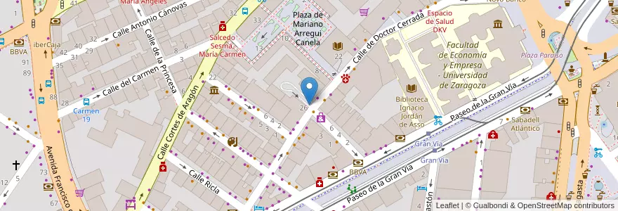 Mapa de ubicacion de Romero Gil, Jesús Miguel en اسپانیا, Aragón, ساراگوسا, Zaragoza, ساراگوسا.