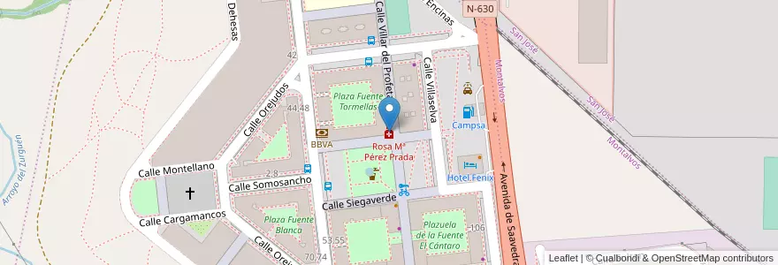 Mapa de ubicacion de Rosa Mª Pérez Prada en Sepanyol, Castilla Y León, Salamanca, Campo De Salamanca, Salamanca.