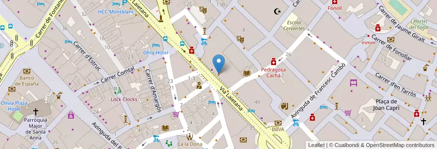 Mapa de ubicacion de Rosa Negra en Испания, Каталония, Барселона, Барселонес, Барселона.