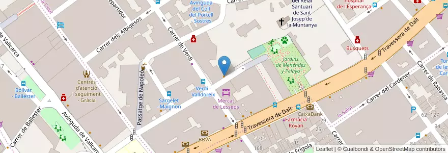Mapa de ubicacion de Rosa Pinky en 西班牙, Catalunya, Barcelona, Barcelonès, Barcelona.
