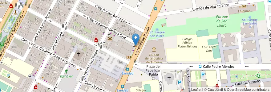Mapa de ubicacion de Rosadaza café en إسبانيا, أندلوسيا, ألمرية, ألمرية.
