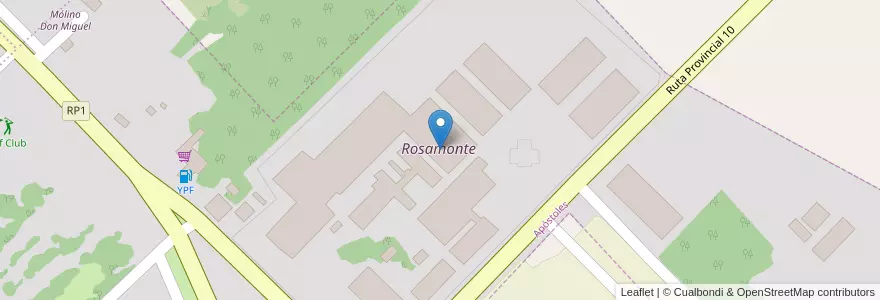 Mapa de ubicacion de Rosamonte en Argentina, Misiones, Departamento Apóstoles, Municipio De Apóstoles, Apóstoles.