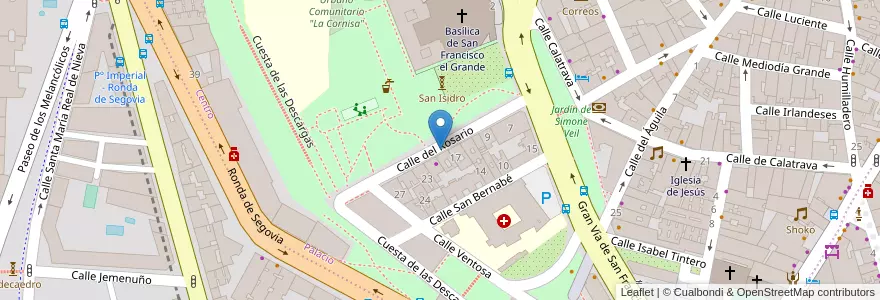 Mapa de ubicacion de ROSARIO, CALLE, DEL,19 en スペイン, マドリード州, Comunidad De Madrid, Área Metropolitana De Madrid Y Corredor Del Henares, Madrid.