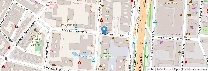 Mapa de ubicacion de ROSARIO PINO, CALLE, DE,5 en اسپانیا, بخش خودمختار مادرید, بخش خودمختار مادرید, Área Metropolitana De Madrid Y Corredor Del Henares, مادرید.