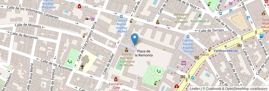 Mapa de ubicacion de Roscaffe en Spanje, Comunidad De Madrid, Comunidad De Madrid, Área Metropolitana De Madrid Y Corredor Del Henares, Madrid.