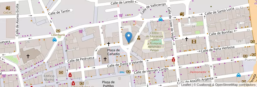 Mapa de ubicacion de Rose Santander en Испания, Кантабрия, Кантабрия, Santander, Santander.