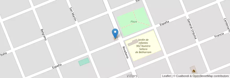 Mapa de ubicacion de Rosendo, asador de campo en Argentina, Buenos Aires, Partido De Marcos Paz, Villars.