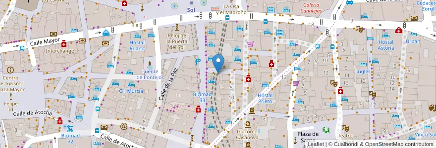 Mapa de ubicacion de Rosi La Loca en 西班牙, Comunidad De Madrid, Comunidad De Madrid, Área Metropolitana De Madrid Y Corredor Del Henares, Madrid.
