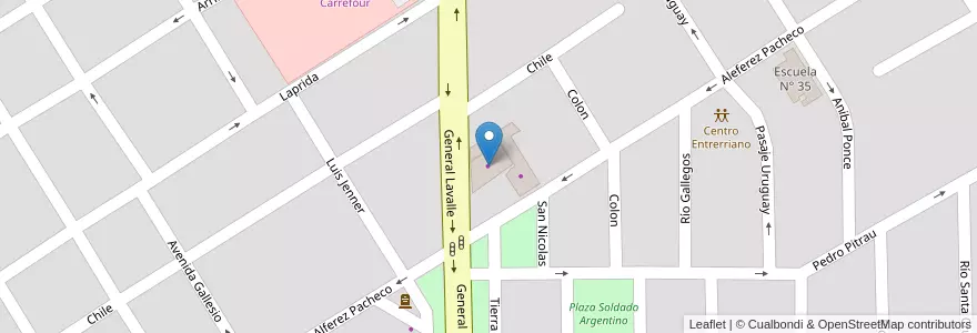 Mapa de ubicacion de Rosich Neumáticos en Arjantin, Buenos Aires, Partido De Zárate.