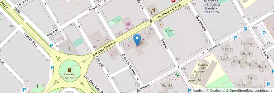 Mapa de ubicacion de Rossi Materiales en الأرجنتين, ريو نيغرو, Departamento Adolfo Alsina, Viedma, Viedma.