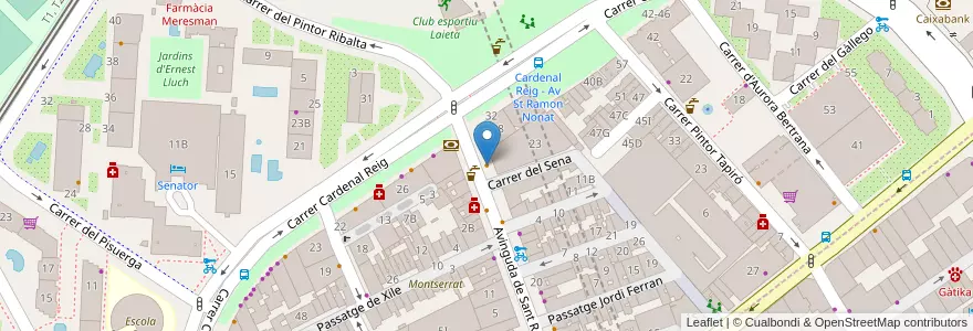 Mapa de ubicacion de Rostiseria en 西班牙, Catalunya, Barcelona, Barcelonès, Barcelona.
