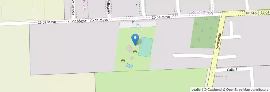 Mapa de ubicacion de Rotary Club en Argentine, Santa Fe, Departamento Rosario, Municipio De Ibarlucea.