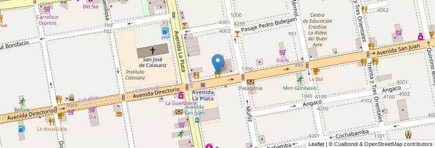 Mapa de ubicacion de Rotiseria Dany, Boedo en アルゼンチン, Ciudad Autónoma De Buenos Aires, Comuna 5, ブエノスアイレス.