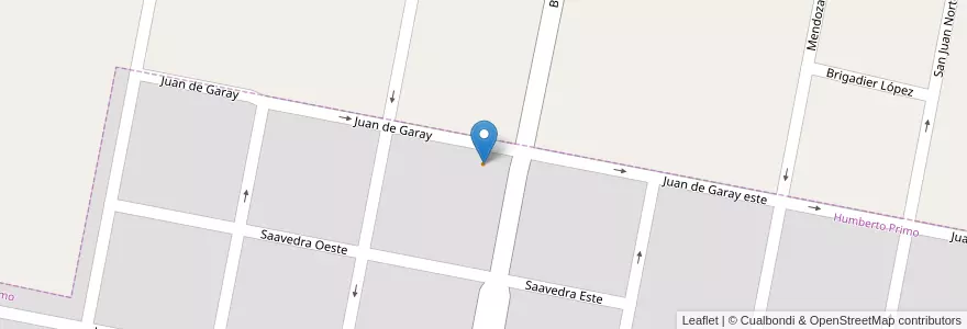 Mapa de ubicacion de Rotisería "El Quincho" en Argentine, Santa Fe, Departamento Castellanos, Municipio De Humberto Primo.