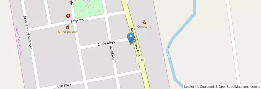 Mapa de ubicacion de Rotiseria Roly-Rosy en الأرجنتين, La Pampa, Departamento Chical Co, Comisión De Fomento De Algarrobo Del Águila, Algarrobo Del Águila.