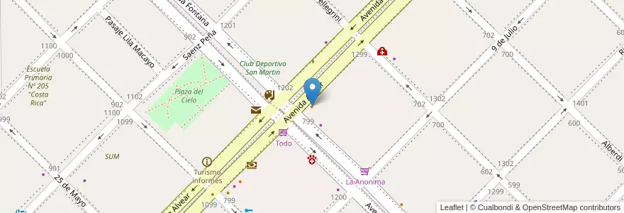 Mapa de ubicacion de Rotisería Tomy en Arjantin, Şili, Chubut, Departamento Futaleufú, Esquel.