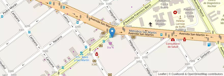 Mapa de ubicacion de Rotterdam en アルゼンチン, Ciudad Autónoma De Buenos Aires, ブエノスアイレス, Comuna 11.