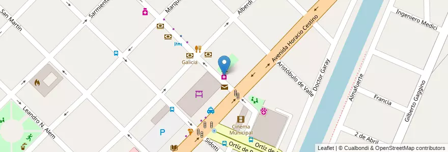 Mapa de ubicacion de Roux en Argentinië, Buenos Aires, Partido De Ensenada.