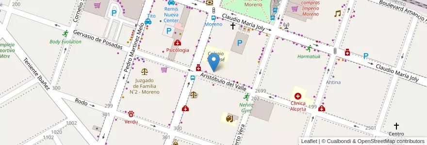 Mapa de ubicacion de Royal Multieventos en 阿根廷, 布宜诺斯艾利斯省, Partido De Moreno, Moreno.