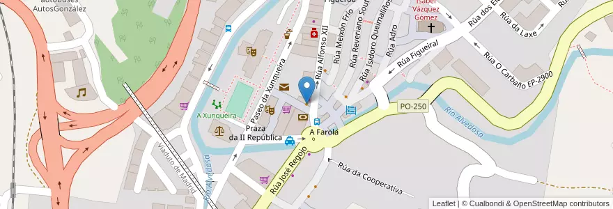 Mapa de ubicacion de Royalti en Spanien, Galicien, Pontevedra, Vigo, Redondela.