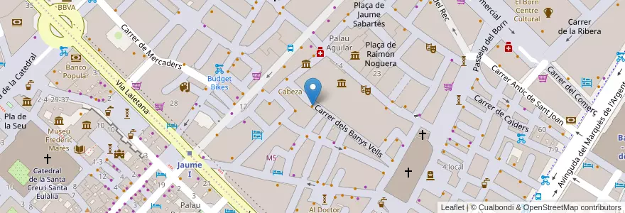 Mapa de ubicacion de Rubi Bar en 스페인, Catalunya, Barcelona, Barcelonès, 바르셀로나.