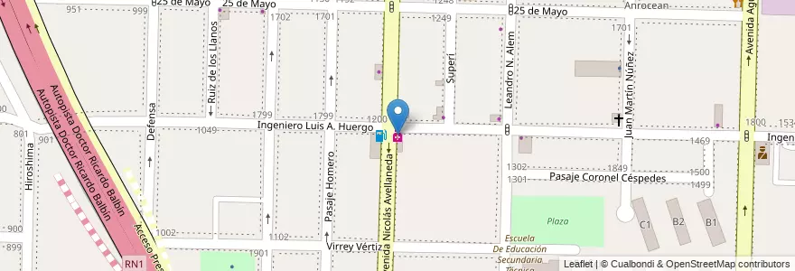 Mapa de ubicacion de Rubio en الأرجنتين, بوينس آيرس, Partido De Avellaneda, Dock Sud.