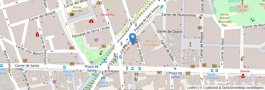Mapa de ubicacion de Ruixian Sushi en Испания, Каталония, Барселона, Барселонес, Барселона.