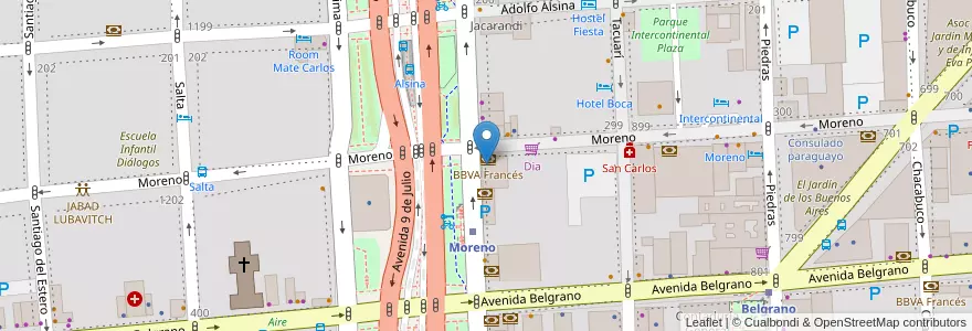 Mapa de ubicacion de Runco SA, Montserrat en Argentinië, Ciudad Autónoma De Buenos Aires, Comuna 1, Buenos Aires.
