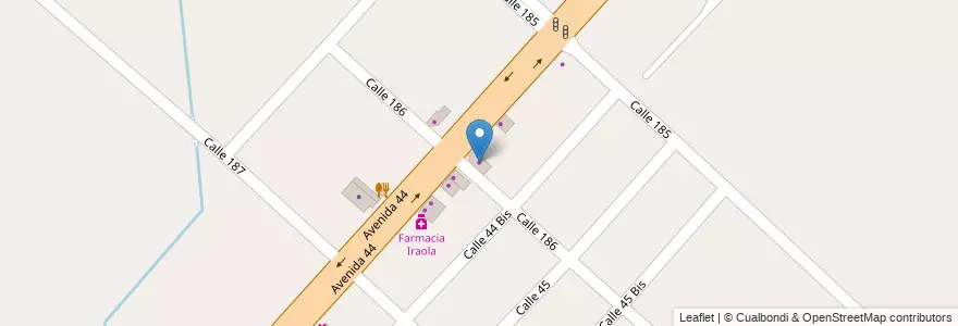 Mapa de ubicacion de Runflat, Lisandro Olmos en 阿根廷, 布宜诺斯艾利斯省, Partido De La Plata, Lisandro Olmos.