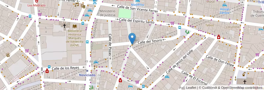 Mapa de ubicacion de Rústika en Espanha, Comunidade De Madrid, Comunidade De Madrid, Área Metropolitana De Madrid Y Corredor Del Henares, Madrid.