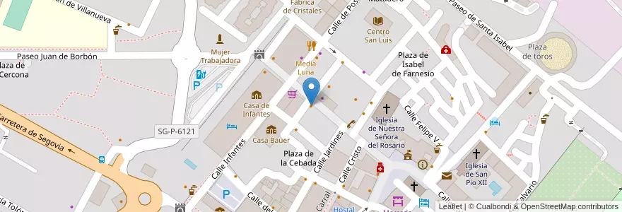 Mapa de ubicacion de Ruta 66 en إسبانيا, قشتالة وليون, شقوبية, Real Sitio De San Ildefonso.