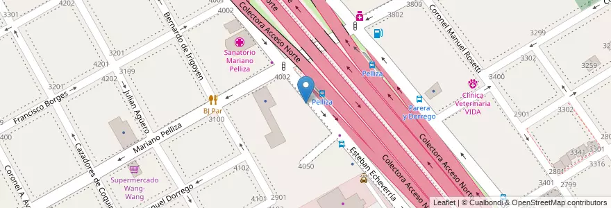 Mapa de ubicacion de Ruta Hotel en アルゼンチン, ブエノスアイレス州, Partido De Vicente López, Vicente López.