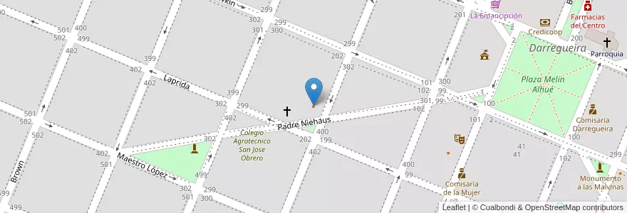 Mapa de ubicacion de Ruth & Cia en الأرجنتين, بوينس آيرس, Partido De Puan, Darregueira.
