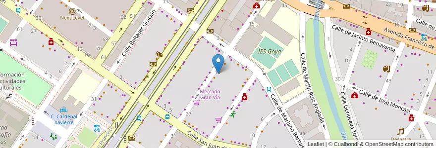 Mapa de ubicacion de RXd. Centro de Diagnóstico por Imagen. en إسبانيا, أرغون, سرقسطة, Zaragoza, سرقسطة.