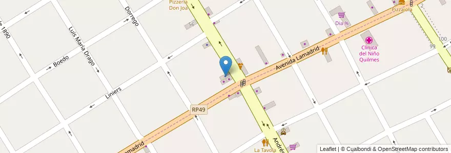 Mapa de ubicacion de Ryan Cebeiro en Arjantin, Buenos Aires, Partido De Quilmes, Quilmes.