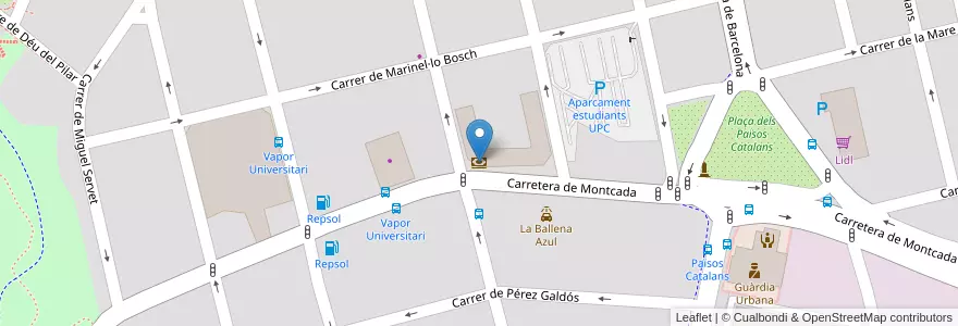 Mapa de ubicacion de Sabadell en Spagna, Catalunya, Barcelona, Vallès Occidental, Terrassa.