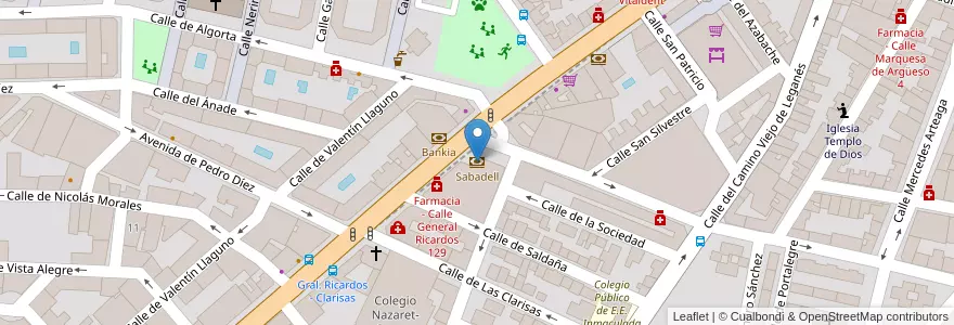 Mapa de ubicacion de Sabadell en Spain, Community Of Madrid, Community Of Madrid, Área Metropolitana De Madrid Y Corredor Del Henares, Madrid.