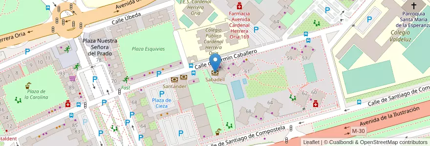 Mapa de ubicacion de Sabadell en Spagna, Comunidad De Madrid, Comunidad De Madrid, Área Metropolitana De Madrid Y Corredor Del Henares, Madrid.