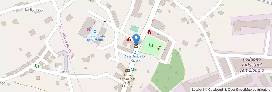 Mapa de ubicacion de SabadellHerrero en اسپانیا, آستوریاس, آستوریاس, Oviedo.