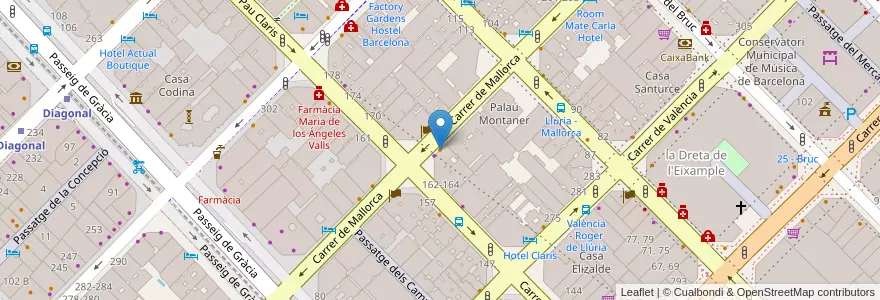 Mapa de ubicacion de Sabor Café en Spain, Catalonia, Barcelona, Barcelonès, Barcelona.