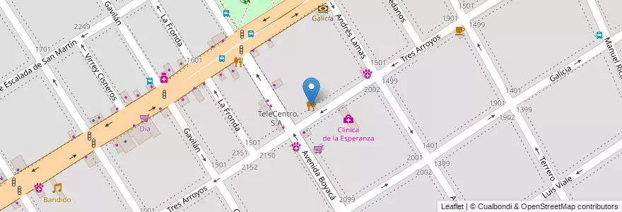 Mapa de ubicacion de Sabor Esperanza, Villa General Mitre en Argentina, Ciudad Autónoma De Buenos Aires, Buenos Aires, Comuna 11.