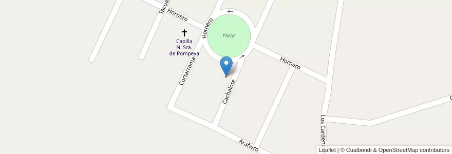 Mapa de ubicacion de Sacha en Аргентина, Кордова, Departamento San Alberto, Pedanía Panaholma, Comuna De San Lorenzo.