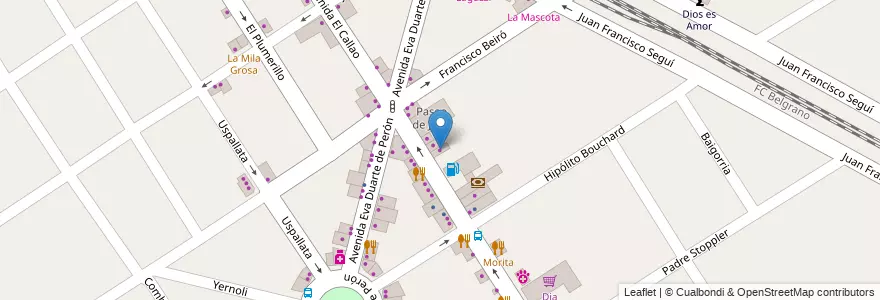 Mapa de ubicacion de Sadar Amortiguadores en Arjantin, Buenos Aires, Partido De Malvinas Argentinas, Grand Bourg.