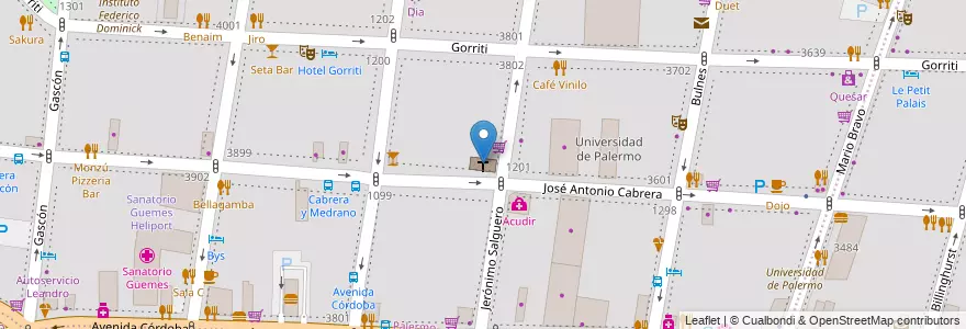 Mapa de ubicacion de Saddleback Church, Palermo en アルゼンチン, Ciudad Autónoma De Buenos Aires, ブエノスアイレス.