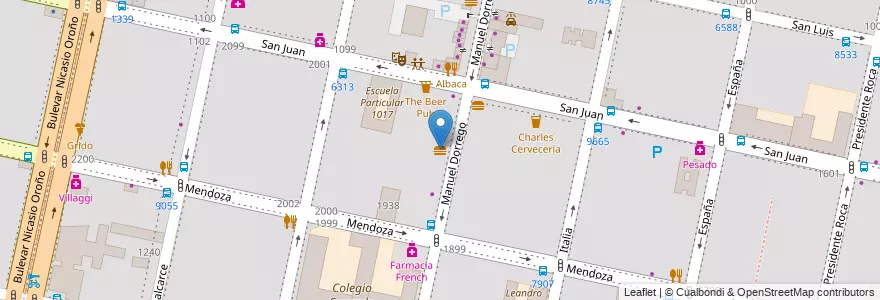 Mapa de ubicacion de Safyta en Argentinië, Santa Fe, Departamento Rosario, Municipio De Rosario, Rosario.