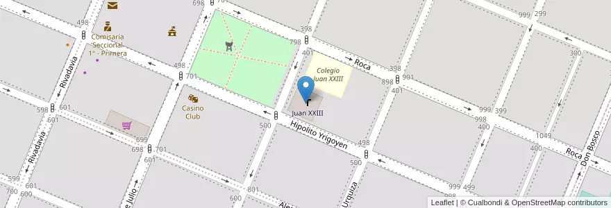 Mapa de ubicacion de Sagrada Familia en الأرجنتين, تشيلي, محافظة سانتا كروز, Pico Truncado, Deseado, Pico Truncado, Zona Central.