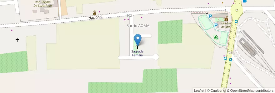 Mapa de ubicacion de Sagrada Familia en Arjantin, San Juan, Şili, Albardón.